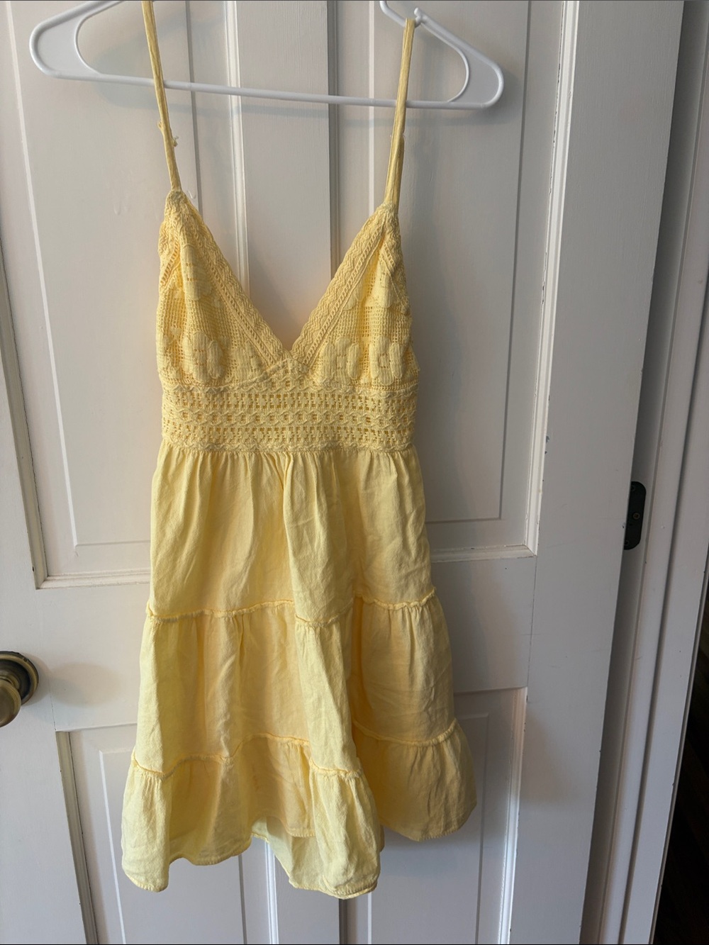Yellow Crochet Bodice Sundress